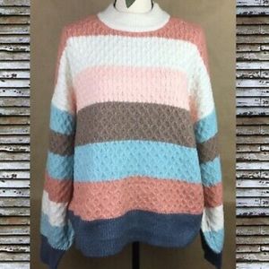 89th & Madison Stripe Pullover Sweater